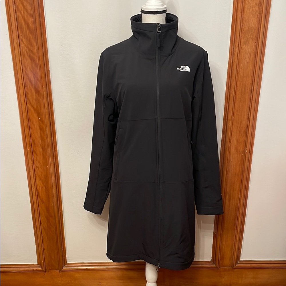 The North Face Shelbe Raschel Windwall Black Ski Snow Jacket with Fleece Lining